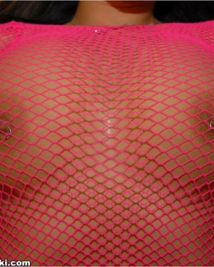 Next Door Nikki Pink Fishnet