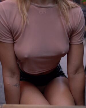 Rocky See Thru Public Braless Forever