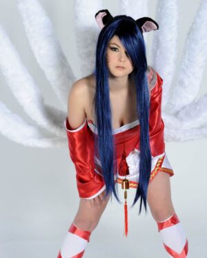 Ahri Fox Girl Cosplay Mate