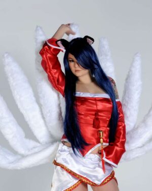Ahri Fox Girl Cosplay Mate