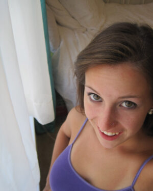 Ally Cute Brunette Self Shot