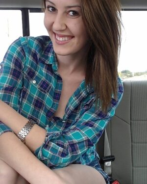Amber Hahn Back Seat Fun
