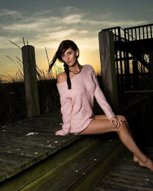 Amber Hahn Pink Sweater