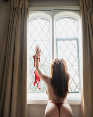 Brookie Little Red Lace Bedroom Nudes