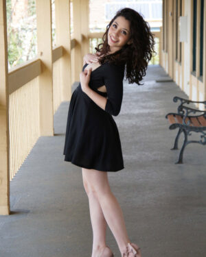 Eva Black Dress Flashing Real Girl