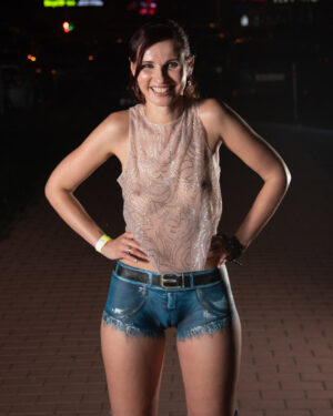 Jeny Smith Body Painted Shorts