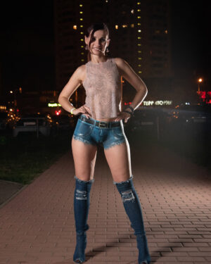 Jeny Smith Body Painted Shorts