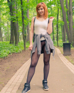 Jeny Smith Public See Thru Leggings