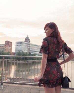 Jeny Smith Sheer Dress