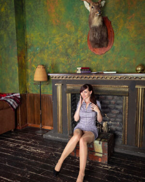 Jeny Smith Tight Dress and Pantyhose