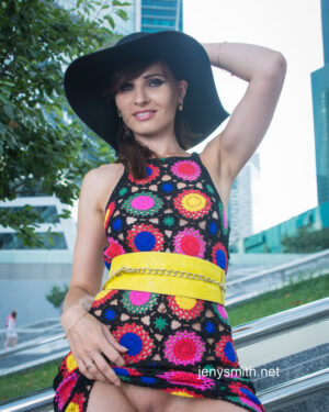 Jeny Smith Upskirt In The City
