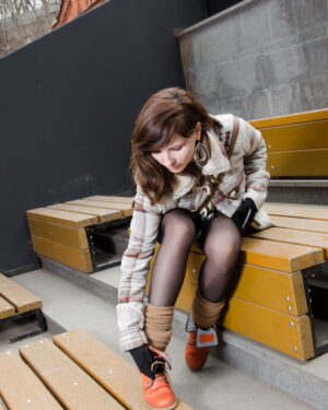 Jeny Smith Winter Upskirt