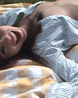 Kari Sweets Green Thong Outside