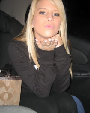 Kimmy Is Sharing Her Tits In The Car