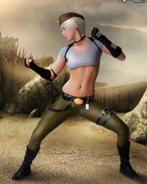 Kyra Sexy Cosplay Kenpo Practice