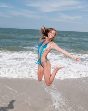 Lizzie Marie Blue Bikini