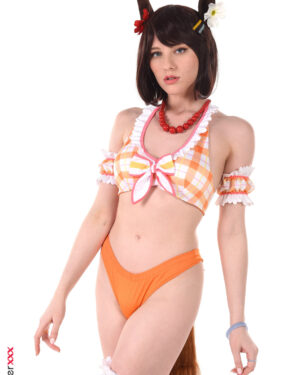 Melody Marks Horny Fox Maid IStripper