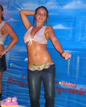 Nikki Sims Wet Shirt