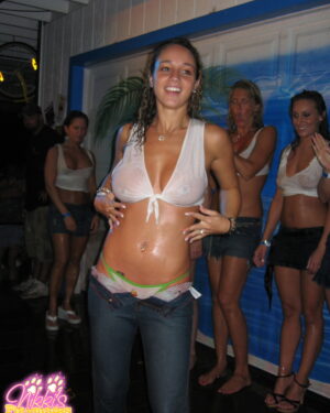 Nikki Sims Wet Shirt
