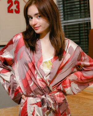 Reese Oliver Silk Robe Cosmid