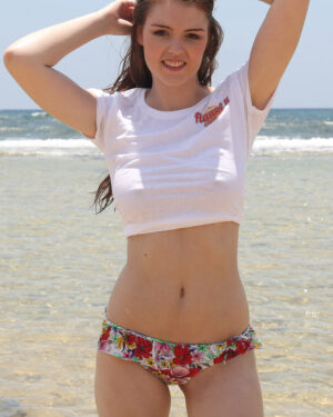 Rosie Flaunts Her Perky Tits