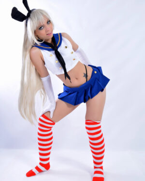 Shimakaze Kantai Nude Cosplay