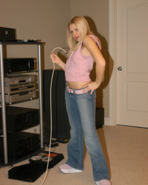 Tiffany Teen Stereo Blows Her Clothes Off