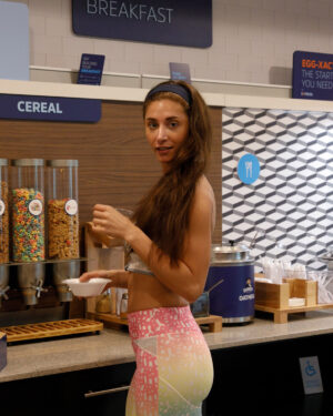 Vynessa Lucero Hello Free Breakfast Leggings Zishy