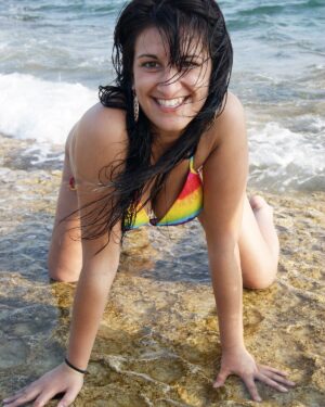 Wet Dublin Bikini Girl