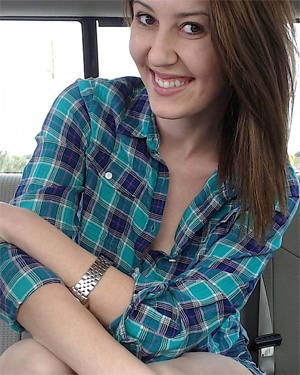 Amber Hahn Back Seat Fun