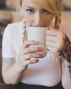 Hadley Sexy Suicidegirl With Pigtails and Tits