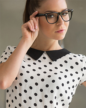 Lily Chey Sexy Glasses Girl