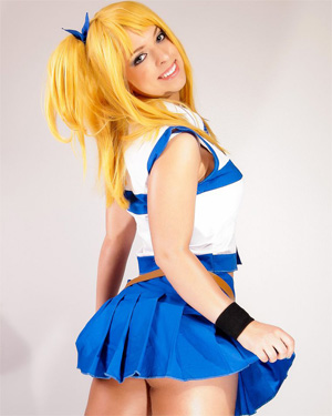 Lucy Heartfilia Schoolgirl