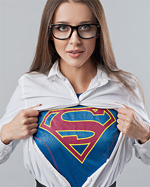 Sybil A Does Supergirl Cosplay