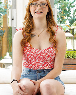Amber Cute Redhead Casting Couch HD
