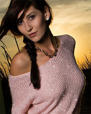 Amber Hahn Pink Sweater