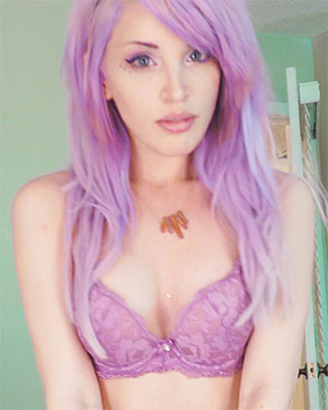 My Cherry Crush Sexy Purple Hair